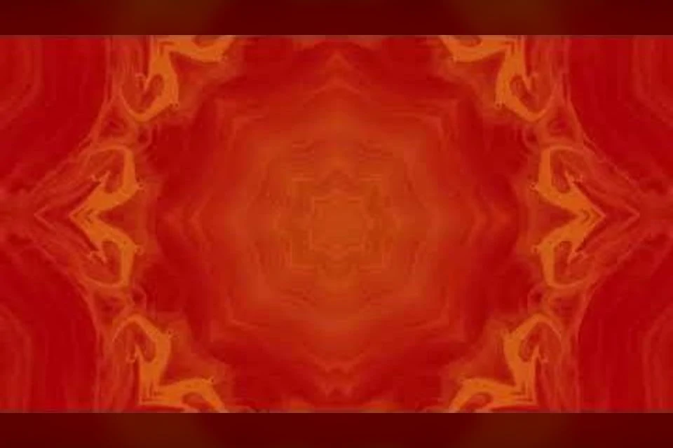 Red fractal audiovisual thumbnail