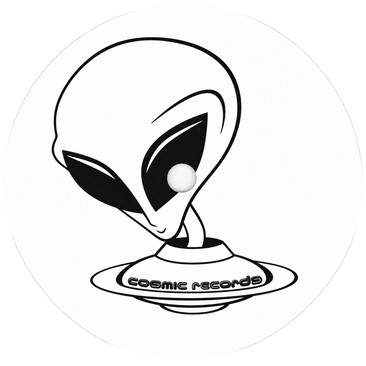 DJ’s Friction & Spice — Groove Me: complete Cosmic 001 other label side.