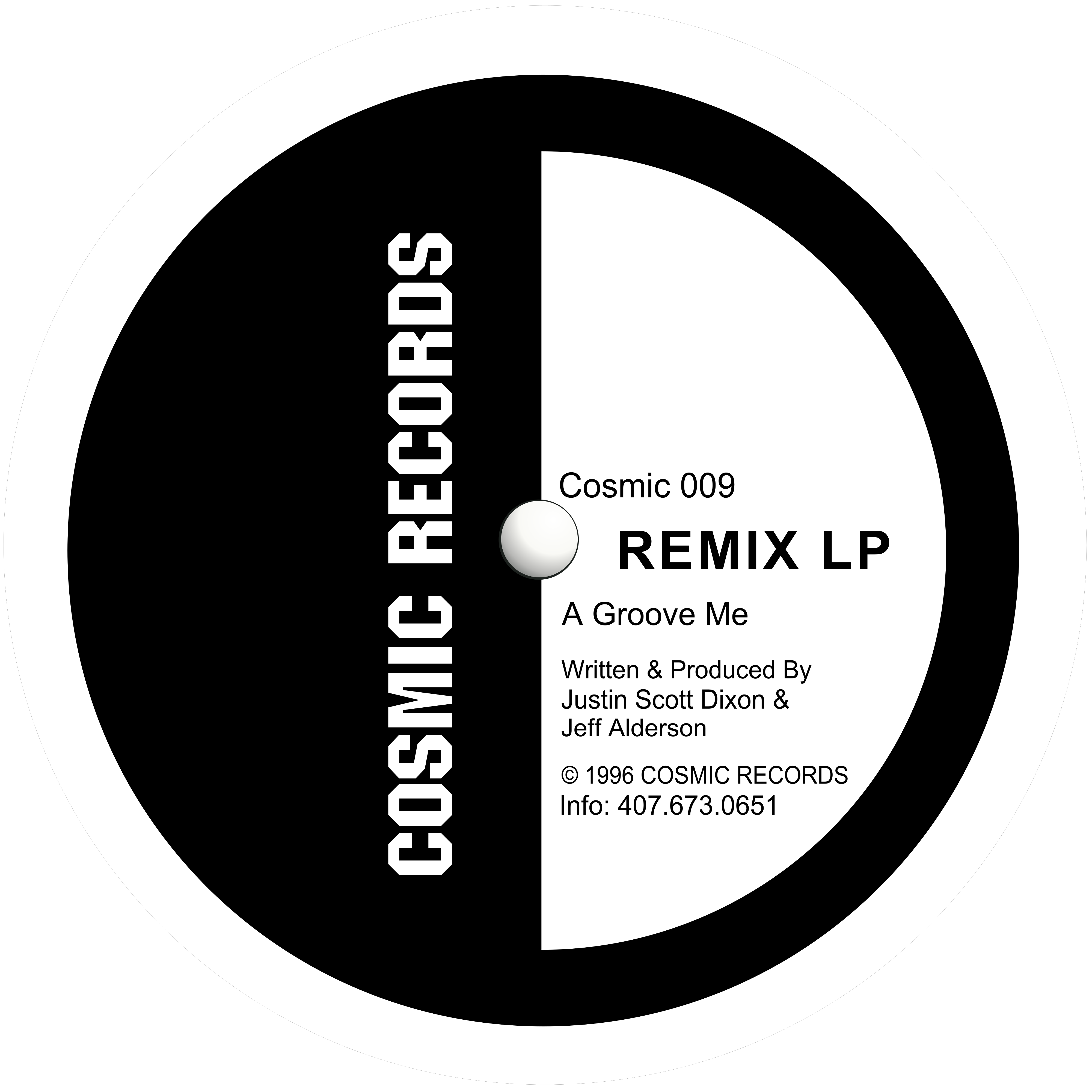 DJ’s Friction & Spice — Remix LP: complete Cosmic 009 label A.