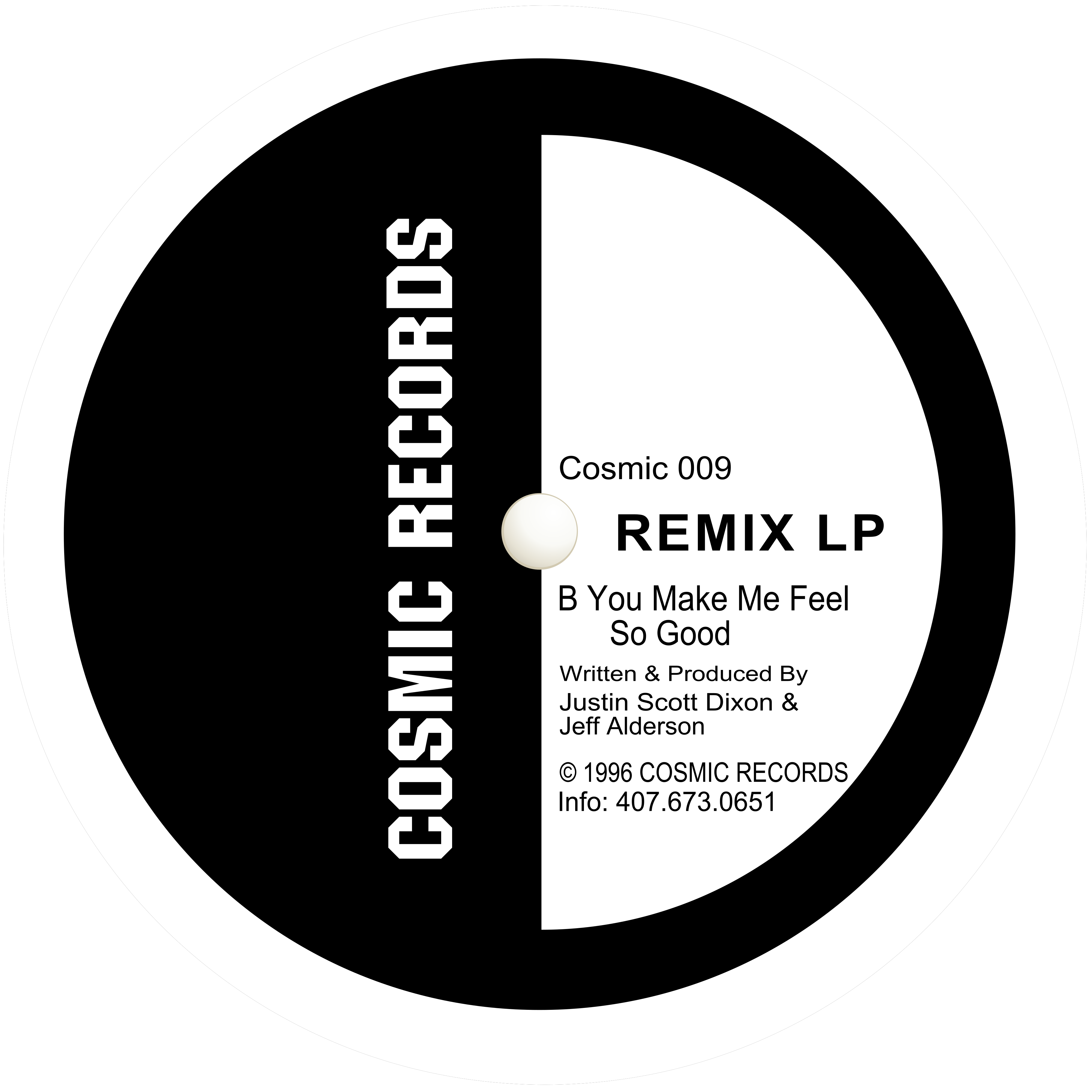 DJ’s Friction & Spice — Remix LP: complete Cosmic 009 label B.