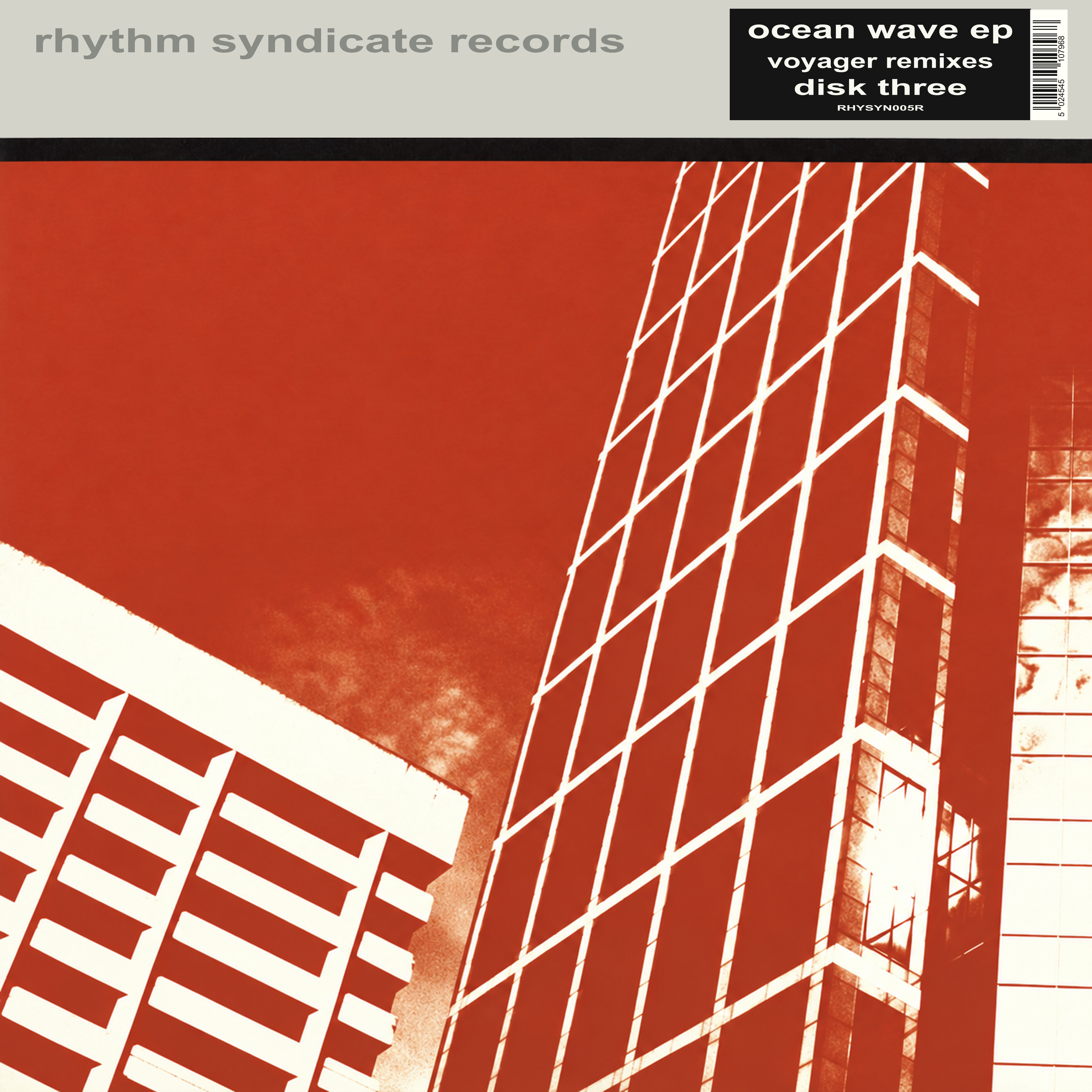 Ocean Wave EP — restored Voyager Remixes disk three cover, RHYSYN005R